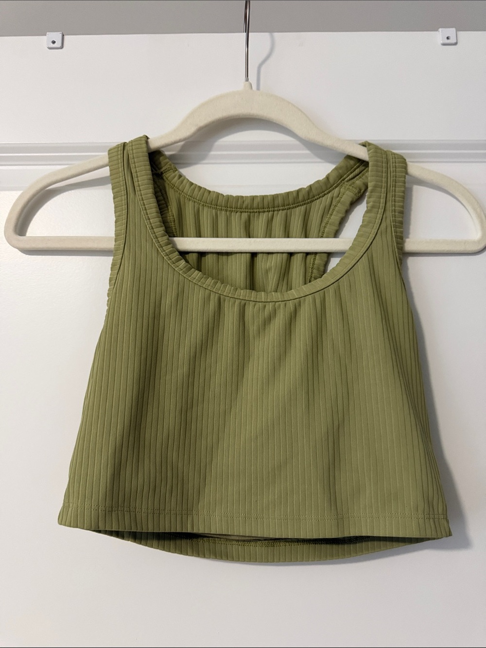 all in motion Olive Green Ribbed Sports Bra